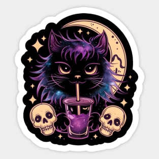 A Cute Kawaii Cat Sticker